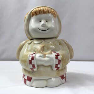 Design Pac Inc Vintage Angel Cookie Jar Holding Crescent Moon‎
